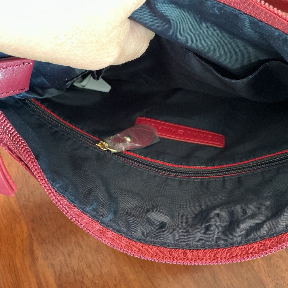 NEW TOMMY HILFIGER CROSSBODY HANDBAG, RED COLOR, MSRP $ 78.00 - Picture 8 of 9